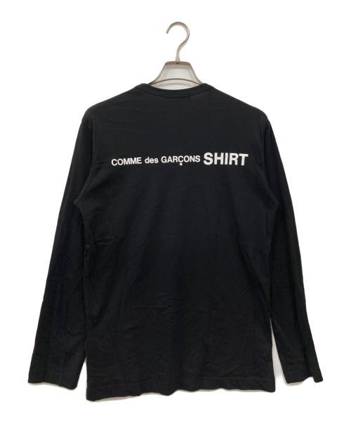 COMME des GARCONS SHIRT（コムデギャルソンシャツ）COMME des GARCONS SHIRT (コムデギャルソンシャツ) ロングスリーブカットソー ブラック サイズ:Lの古着・服飾アイテム