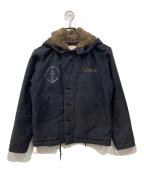 THE BLUE PORT×HOUSTONブルーポート×ヒューストン）の古着「N-1 デッキジャケット」｜ネイビー