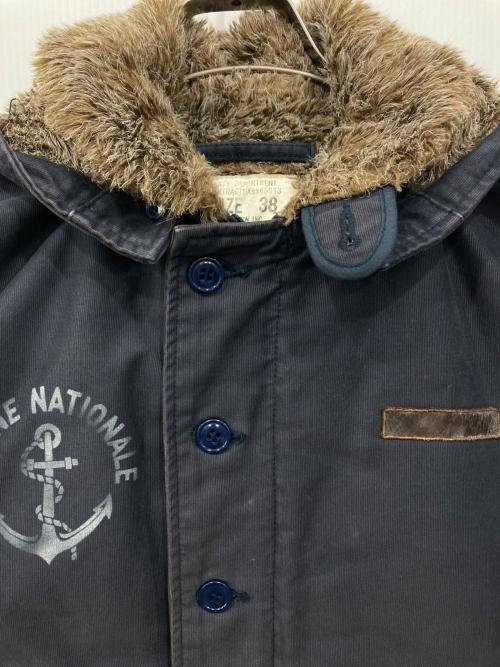 THE BLUE PORT（ブルーポート）THE BLUE PORT (ブルーポート) HOUSTON (ヒューストン) N-1 デッキジャケット ネイビー サイズ:38の古着・服飾アイテム