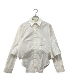 OFFWHITE（オフホワイト）の古着「バックフリルシャツ」｜ホワイト