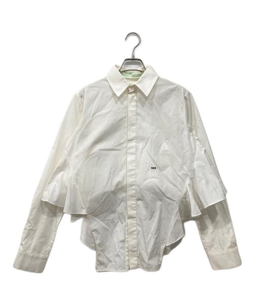 OFFWHITE（オフホワイト）OFFWHITE (オフホワイト) バックフリルシャツ ホワイト サイズ:XSの古着・服飾アイテム