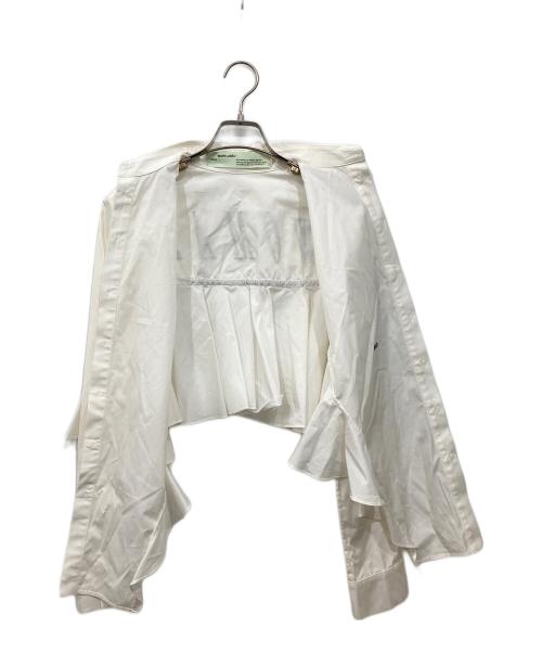 OFFWHITE（オフホワイト）OFFWHITE (オフホワイト) バックフリルシャツ ホワイト サイズ:XSの古着・服飾アイテム