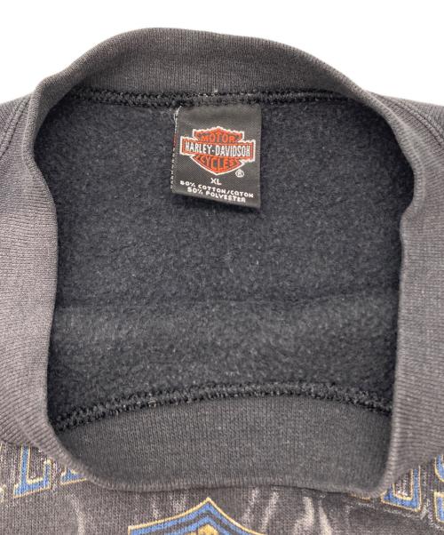 HARLEY-DAVIDSON（ハーレーダビッドソン）HARLEY-DAVIDSON (ハーレーダビッドソン) ロゴスウェット ブラック サイズ:XLの古着・服飾アイテム