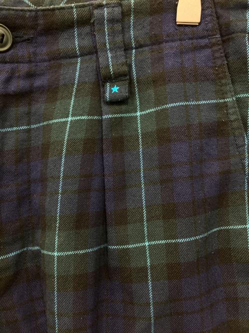 WTAPS（ダブルタップス）WTAPS (ダブルタップス) チェックカーゴパンツ ネイビー×グリーン サイズ:XLGの古着・服飾アイテム