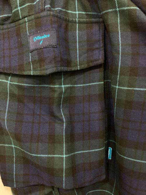 WTAPS（ダブルタップス）WTAPS (ダブルタップス) チェックカーゴパンツ ネイビー×グリーン サイズ:XLGの古着・服飾アイテム