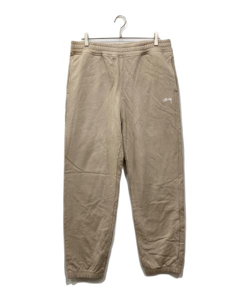 stussy（ステューシー）stussy (ステューシー) スウェットパンツ ベージュ サイズ:Lの古着・服飾アイテム