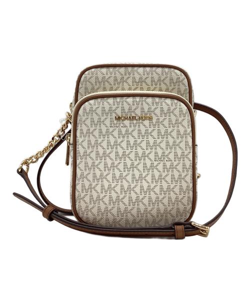 MICHAEL KORS（マイケルコース）MICHAEL KORS (マイケルコース) シグネチャーミニショルダーバッグ ホワイト 未使用品の古着・服飾アイテム