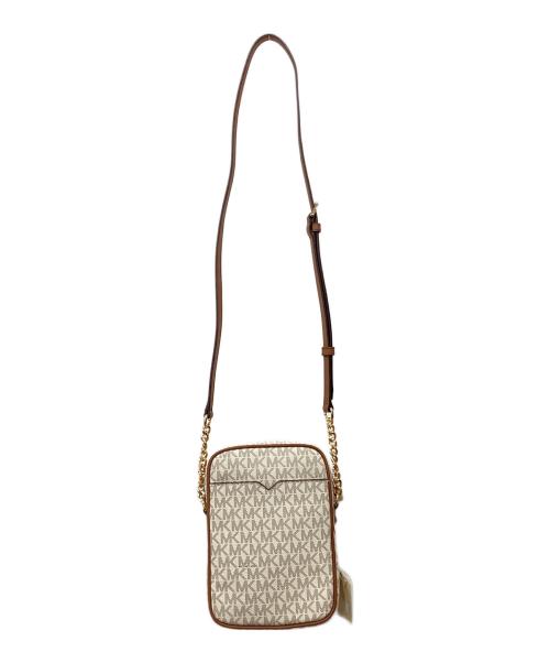 MICHAEL KORS（マイケルコース）MICHAEL KORS (マイケルコース) シグネチャーミニショルダーバッグ ホワイト 未使用品の古着・服飾アイテム