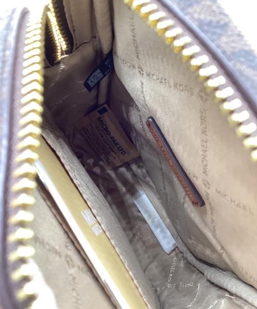 MICHAEL KORS（マイケルコース）MICHAEL KORS (マイケルコース) シグネチャーミニショルダーバッグ ブラウン 未使用品の古着・服飾アイテム