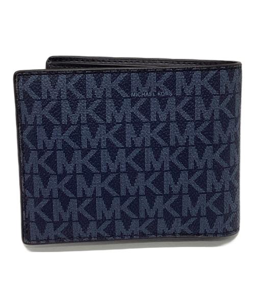 MICHAEL KORS（マイケルコース）MICHAEL KORS (マイケルコース) 2つ折り財布 ネイビー 未使用品の古着・服飾アイテム