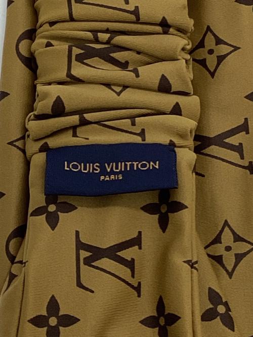 LOUIS VUITTON（ルイ ヴィトン）LOUIS VUITTON (ルイ ヴィトン) モノグラムリバース ヘアバンド カーキベージュ・ダークブラウンの古着・服飾アイテム