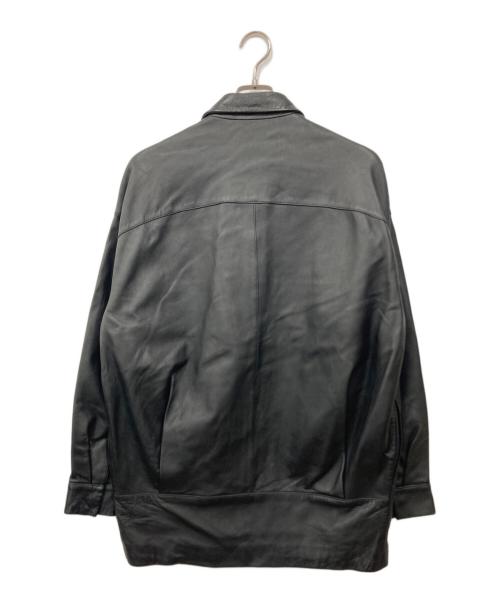Lui's（ルイス）Lui's (ルイス) オーバーサイズ シープスキン レザージャケット ブラック サイズ:Sの古着・服飾アイテム