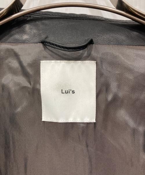 Lui's（ルイス）Lui's (ルイス) オーバーサイズ シープスキン レザージャケット ブラック サイズ:Sの古着・服飾アイテム