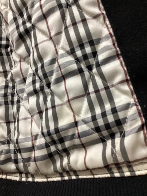 BURBERRY BLACK LABEL（バーバリーブラックレーベル）BURBERRY BLACK LABEL (バーバリーブラックレーベル) ラビットファー付ブルゾン ブラック サイズ:Mの古着・服飾アイテム
