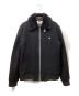 BURBERRY BLACK LABEL（バーバリーブラックレーベル）の古着「ラビットファー付ブルゾン」｜ブラック