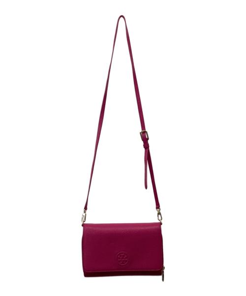 TORY BURCH（トリーバーチ）TORY BURCH (トリーバーチ) レザーショルダーバッグ ピンクの古着・服飾アイテム