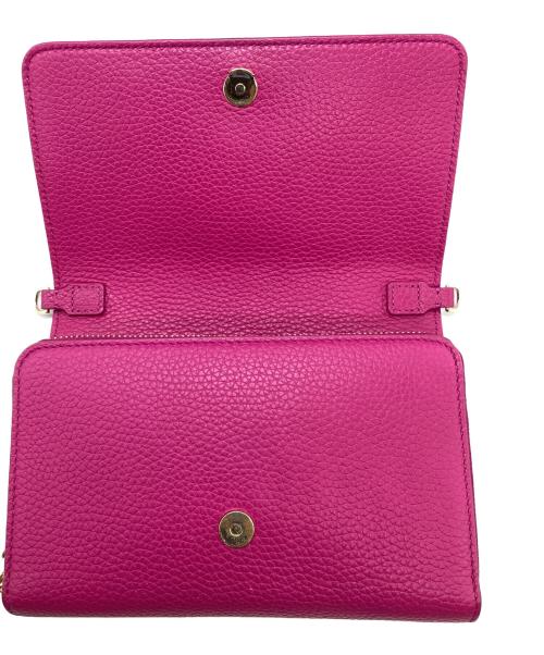 TORY BURCH（トリーバーチ）TORY BURCH (トリーバーチ) レザーショルダーバッグ ピンクの古着・服飾アイテム