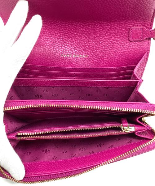 TORY BURCH（トリーバーチ）TORY BURCH (トリーバーチ) レザーショルダーバッグ ピンクの古着・服飾アイテム