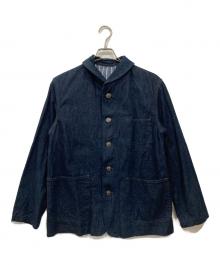 BLUE BLUE（ブルーブルー）の古着「ライトデニム ショールカラージャケット」｜インディゴ