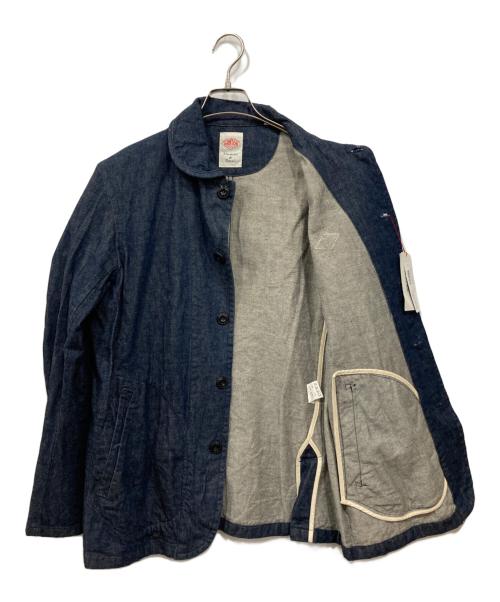 DANTON（ダントン）DANTON (ダントン) ラウンドカラーデニムブルゾン インディゴ サイズ:40 未使用品の古着・服飾アイテム