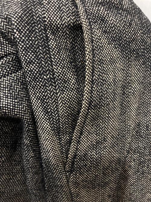 RAF SIMONS（ラフシモンズ）RAF SIMONS (ラフシモンズ) ヘリンボーンウールパンツ グレー サイズ:46の古着・服飾アイテム