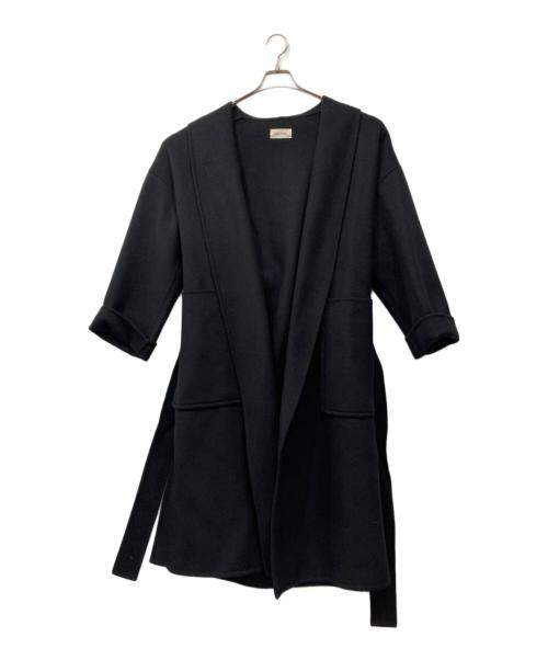 DES PRES（デ プレ）DES PRES (デ プレ) ダブルフェイスメルトンビーバー ショールカラーコート ネイビー サイズ:Fの古着・服飾アイテム