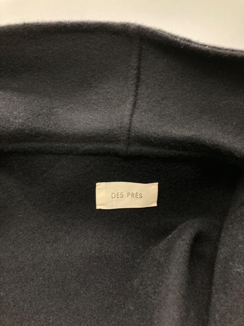 DES PRES（デ プレ）DES PRES (デ プレ) ダブルフェイスメルトンビーバー ショールカラーコート ネイビー サイズ:Fの古着・服飾アイテム