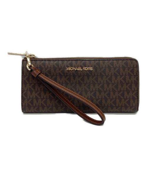 MICHAEL KORS（マイケルコース）MICHAEL KORS (マイケルコース) 長財布 ブラウンの古着・服飾アイテム