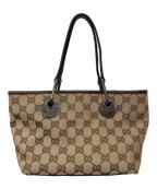 GUCCIグッチ）の古着「トートバッグ」｜ベージュ