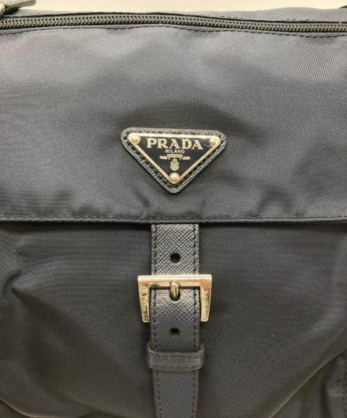 PRADA（プラダ）PRADA (プラダ) ショルダーバッグ ネイビーの古着・服飾アイテム