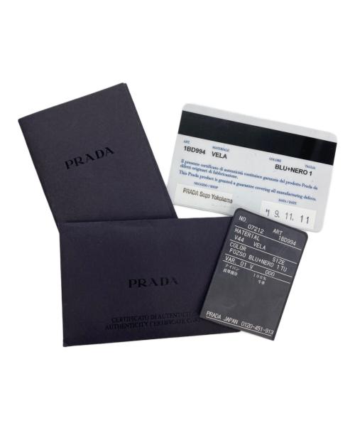 PRADA（プラダ）PRADA (プラダ) ショルダーバッグ ネイビーの古着・服飾アイテム