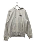 stussyステューシー）の古着「プルオーバーパーカー」｜グレー