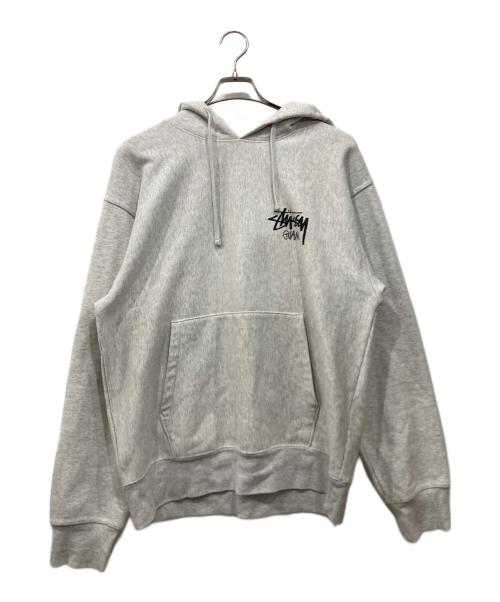 stussy（ステューシー）stussy (ステューシー) プルオーバーパーカー グレー サイズ:Mの古着・服飾アイテム