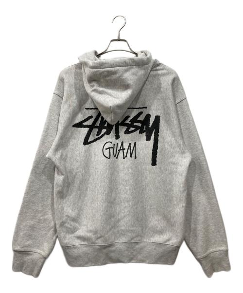 stussy（ステューシー）stussy (ステューシー) プルオーバーパーカー グレー サイズ:Mの古着・服飾アイテム