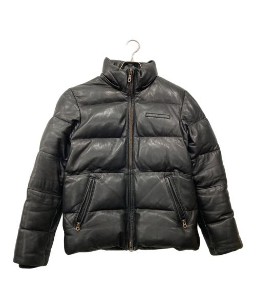 AVIREX（アヴィレックス）AVIREX (アヴィレックス) シープレザー ダウンジャケット ブラック サイズ:Mの古着・服飾アイテム