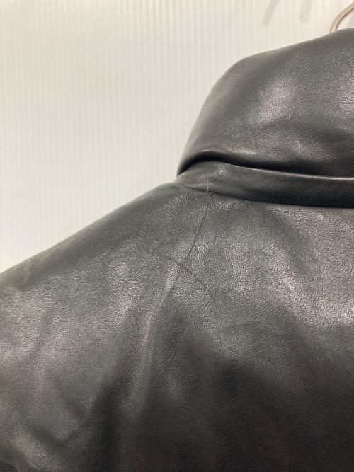 AVIREX（アヴィレックス）AVIREX (アヴィレックス) シープレザー ダウンジャケット ブラック サイズ:Mの古着・服飾アイテム