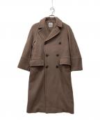 BEAUTY&YOUTHビューティーアンドユース）の古着「HAMILTON WOOL MIX メルトンロングPコート」｜ベージュ