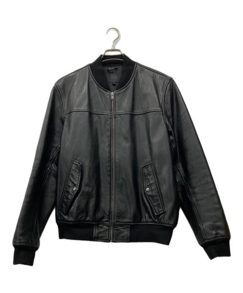 GAP（ギャップ）GAP (ギャップ) レザーボンバージャケット ブラック サイズ:Lの古着・服飾アイテム
