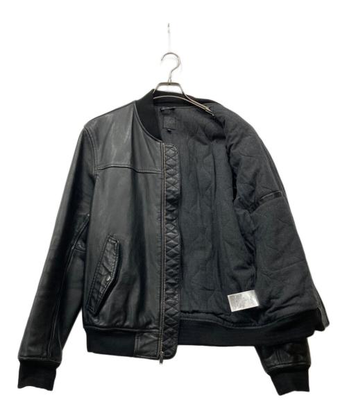 GAP（ギャップ）GAP (ギャップ) レザーボンバージャケット ブラック サイズ:Lの古着・服飾アイテム