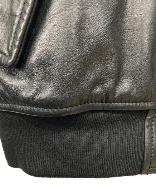 GAP（ギャップ）GAP (ギャップ) レザーボンバージャケット ブラック サイズ:Lの古着・服飾アイテム
