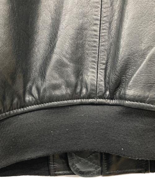 GAP（ギャップ）GAP (ギャップ) レザーボンバージャケット ブラック サイズ:Lの古着・服飾アイテム
