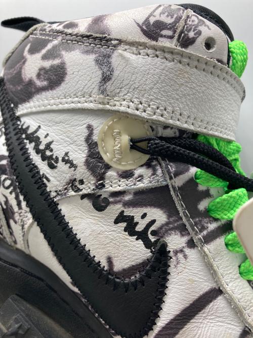 NIKE（ナイキ）NIKE (ナイキ) OFFWHITE (オフホワイト) Air Force 1 Mid SP LTHR ホワイト×ブラック サイズ:27.5㎝の古着・服飾アイテム