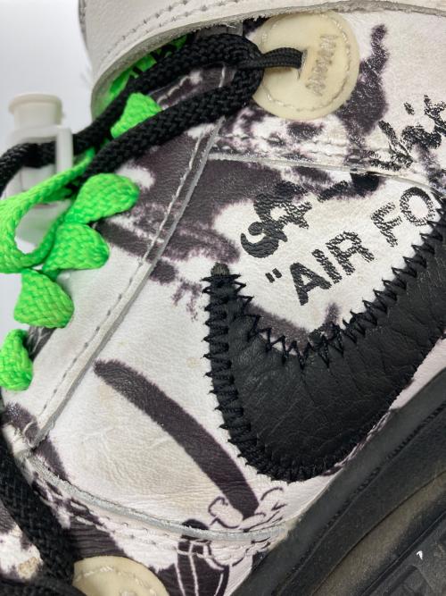 NIKE（ナイキ）NIKE (ナイキ) OFFWHITE (オフホワイト) Air Force 1 Mid SP LTHR ホワイト×ブラック サイズ:27.5㎝の古着・服飾アイテム