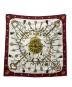 HERMES (エルメス) シルク大判スカーフ レッド×ホワイト サイズ:90×90：20000円