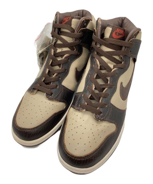 NIKE（ナイキ）NIKE (ナイキ) ハイカットスニーカー ベージュ×ブラウン サイズ:29.5cmの古着・服飾アイテム