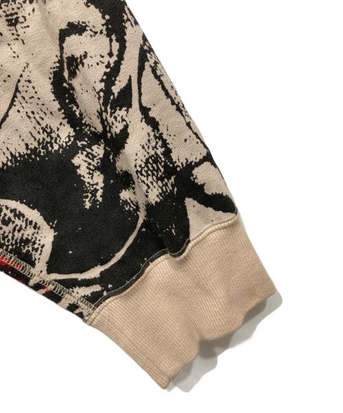 Vivienne Westwood man（ヴィヴィアン ウェストウッド マン）Vivienne Westwood man (ヴィヴィアン ウェストウッド マン) ジップパーカー レッド×ベージュ サイズ:46の古着・服飾アイテム
