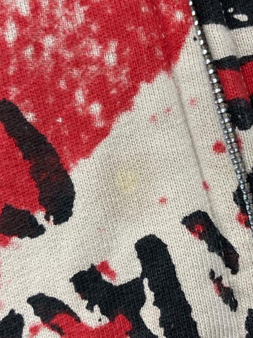 Vivienne Westwood man（ヴィヴィアン ウェストウッド マン）Vivienne Westwood man (ヴィヴィアン ウェストウッド マン) ジップパーカー レッド×ベージュ サイズ:46の古着・服飾アイテム