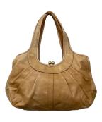 COACHコーチ）の古着「エルゴ プリーテッド サッチェル」｜ベージュ