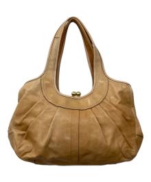 COACH（コーチ）の古着「エルゴ プリーテッド サッチェル」｜ベージュ