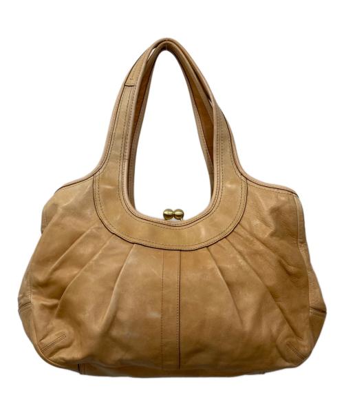 COACH（コーチ）COACH (コーチ) エルゴ プリーテッド サッチェル ベージュの古着・服飾アイテム